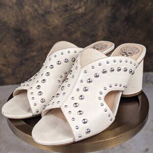 Studded leather sandals SZ 8